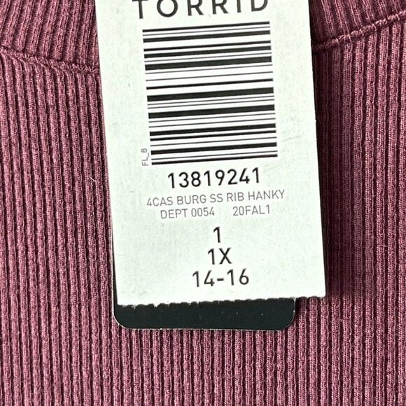 BURGUNDY PURPLE RIB HANDKERCHIEF SKATER DRESS - Picture 5 of 9